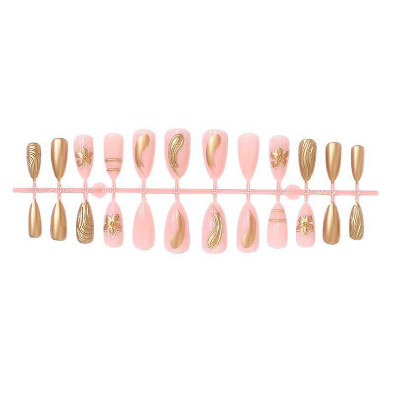 Golden Mirage Nails | Gold Metallic Press-On Nail Set