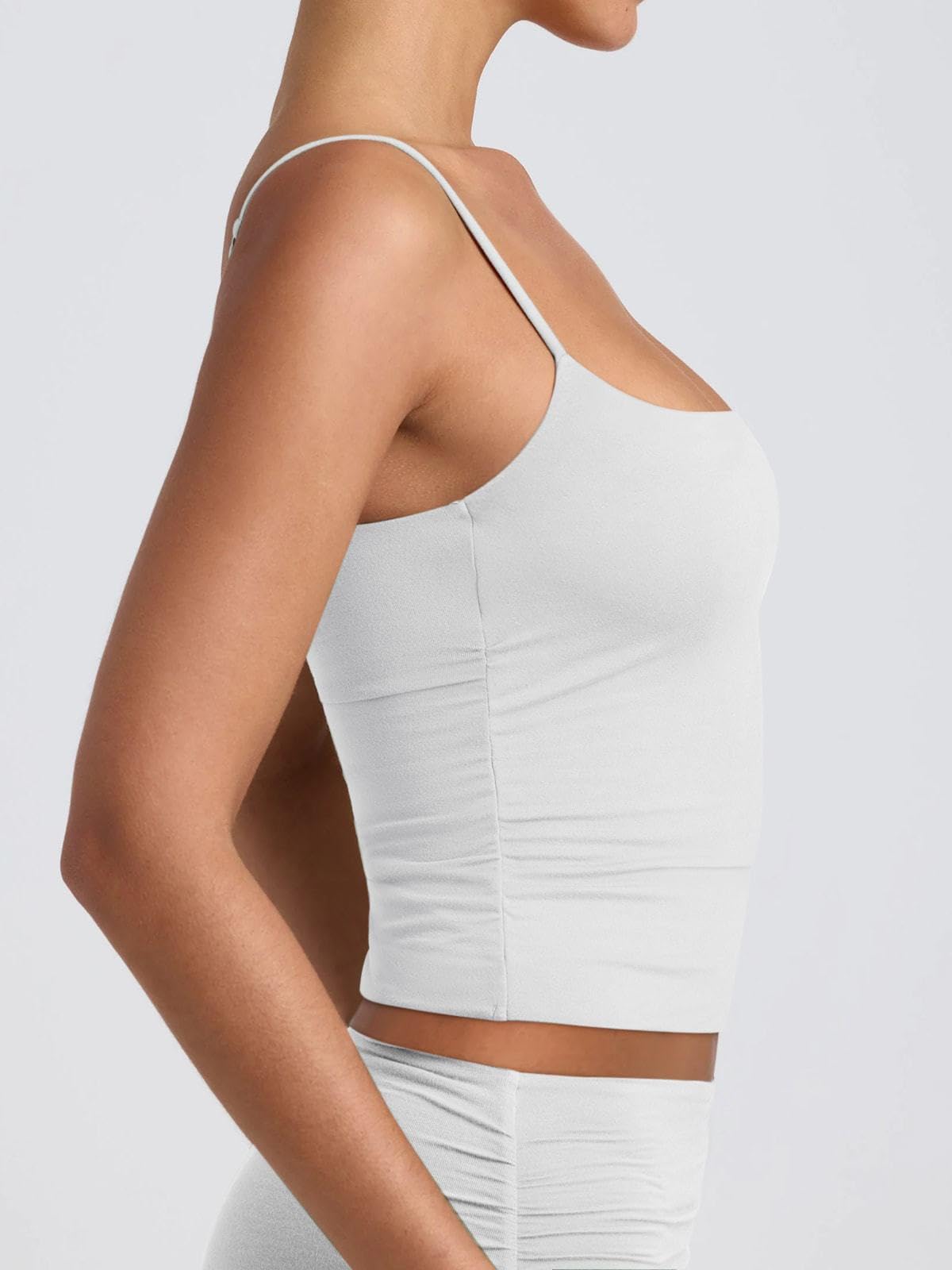 Basic Scoop Neck Cami | Adjustable Double-Lined Tank Top