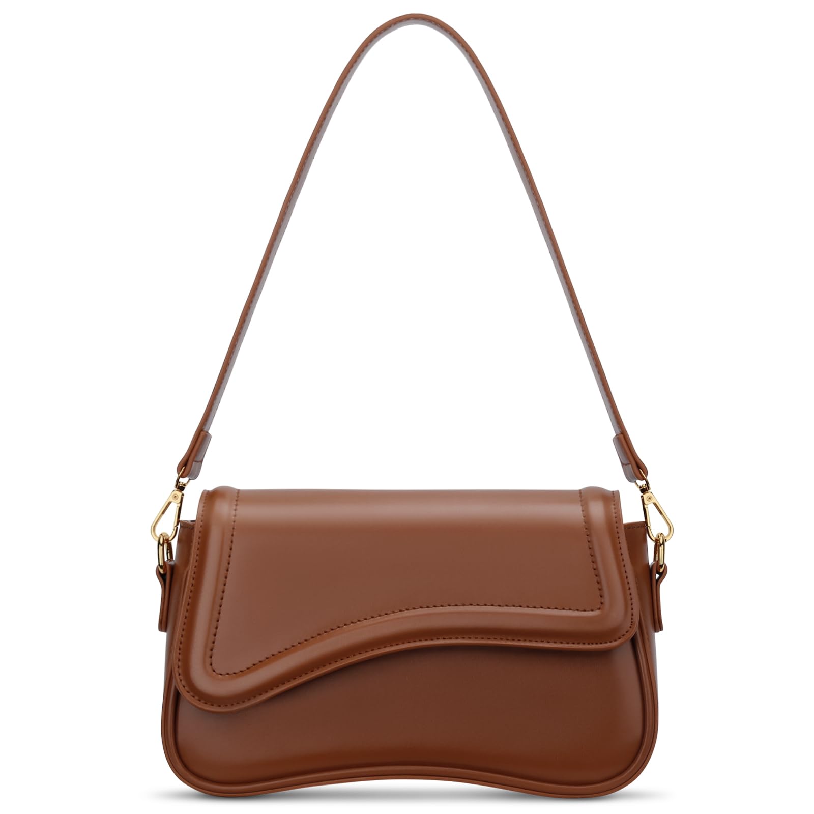 Classic Brown Shoulder Bag | Chic Minimalist Handbag for Everyday Style