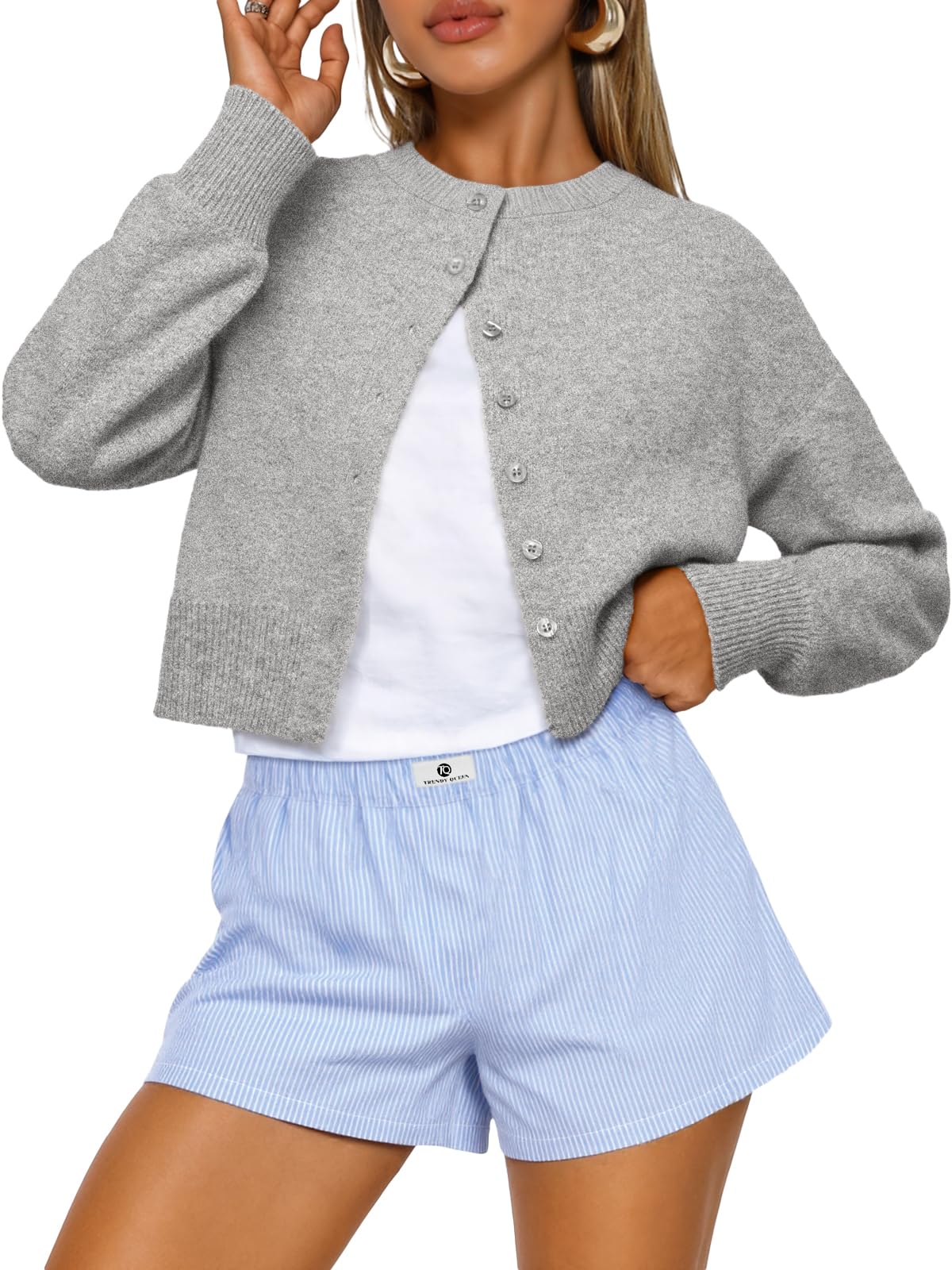 Cropped Knit Cardigan | Trendy Fall Sweater 2025