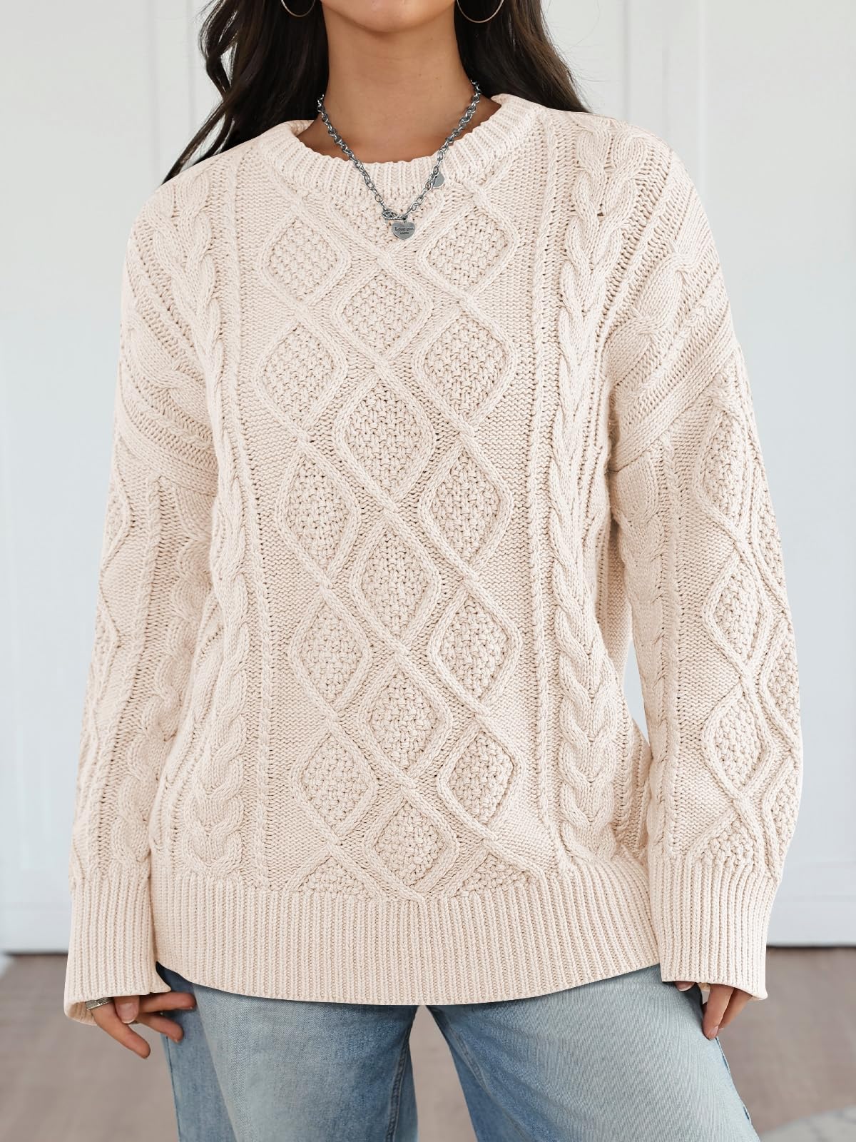Cozy Oversized Cable Knit Sweater | Fall & Winter Outfit Essential
